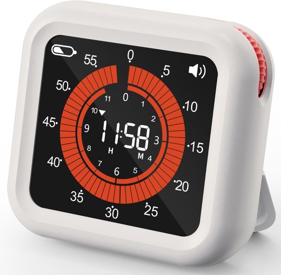 Digitaler Visueller Timer Va Display Mit Gut Lesbaren Ziffern Lautstärke Und Helligkeit Einstellbar Magnetischer Digitaltimer Für Küche, Klassenz