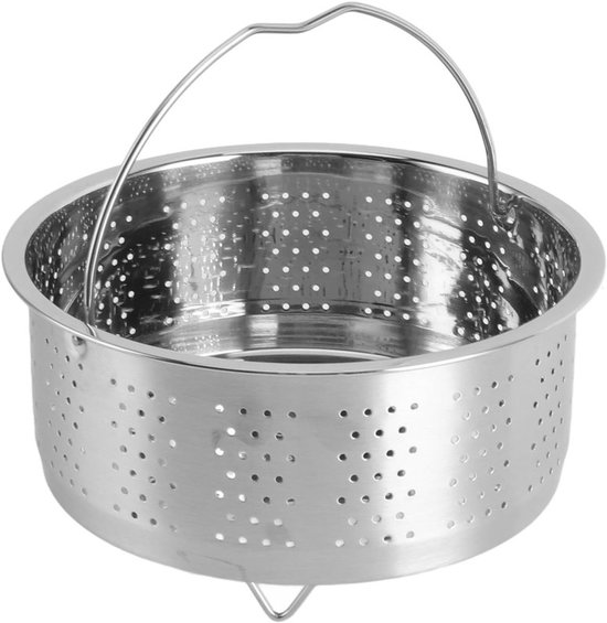 Dampfkorb Mit Abfluss Größe Xl Oberer Durchmesser 22 Cm Unterer Durchmesser 20 Cm Höhe 9,5 Cm Beinhöhe 2,5 Cm Dampfeinsatz/dampfgarerrost/dampfsc