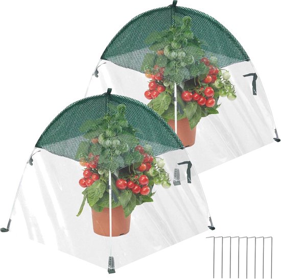 Set Mit 2 Frostschutzabdeckungen Für Pflanzen, Winterabdeckungen Für Sträucher, Frostschutzzelte Für Pflanzen, Winterzelte Zum Warmhalten Von Pfl