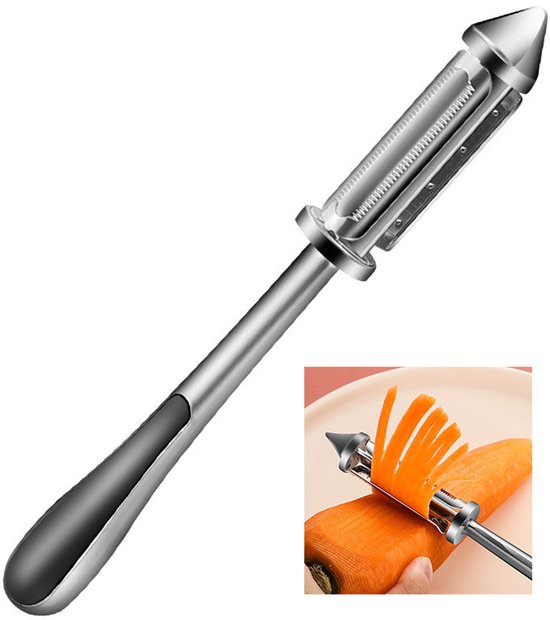 Manueller Kartoffelschäler Aus Zinklegierung Typ I Edelstahlschäler Multifunktionaler Schäler Küchenhelfer Ergonomischer Griff Scharfe Klingen Fü
