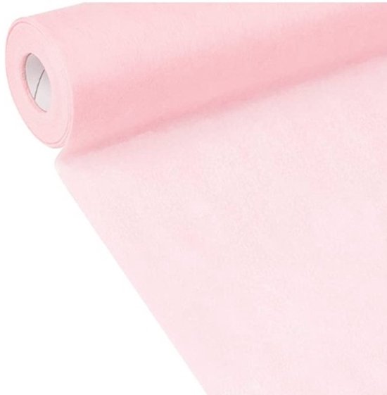 Tischläufer Aus Vliesstoff, Rolle 30 Cm X 25 M Hellrosa Zuschneidbar Für Hochzeiten, Geburtstage Und Partys