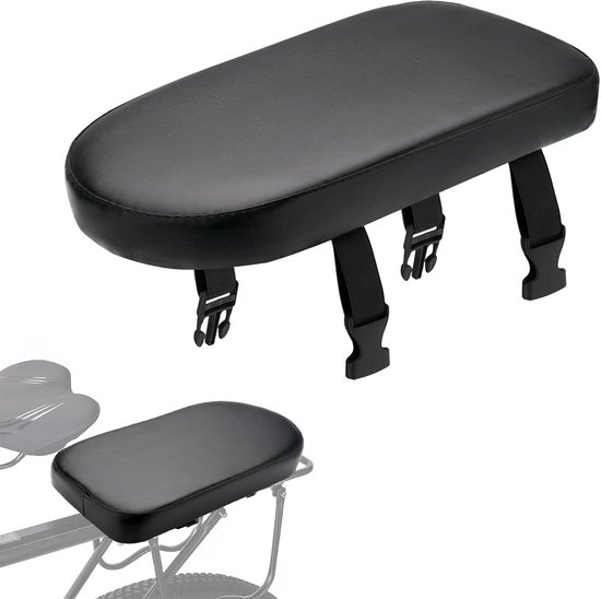 Gepäckträgerkissen Gepäckträgerkissen Mit Rückenlehne Für Mountainbiken Für Offroad Fahrten Breiter, Weich Gepolsterter Fahrradsattel Für Schulsp