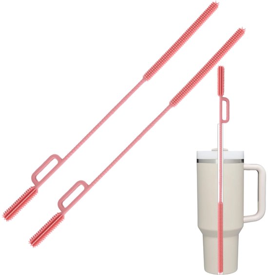 Silikon Reinigungsbürste Für Trinkhalme, 4 Wiederverwendbare Bürstenaufsätze. Für Stanley Cup Trinkhalme, Glas , Edelstahl , Smoothie Und Becher