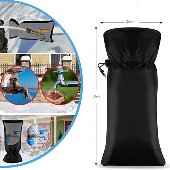 Frostschutzabdeckung 51 × 20 Cm Frostschutzabdeckung Für Wasserhähne Frostschutz Für Außenwasserhähne Wasserdicht Und Wiederverwendbar