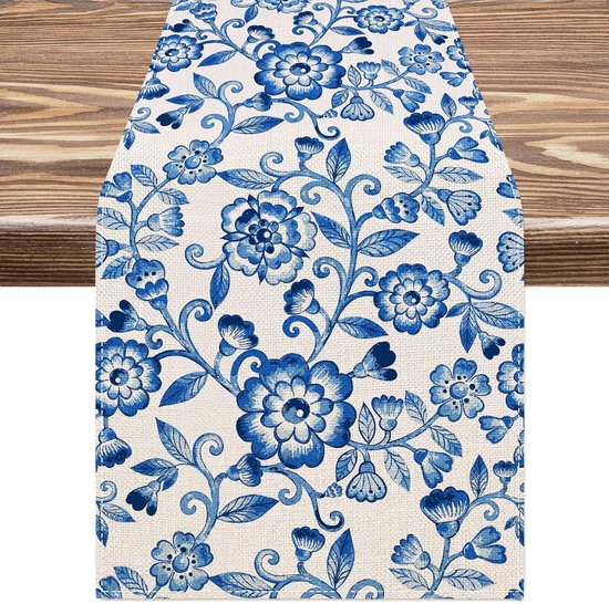 Tischläufer Tischläufer Mit Frühlingsblumen Ostertischläufer Hochwertiges Leinen Frühlingsdekoration Für Küche, Esszimmer Und Partys 33 X 183 Cm