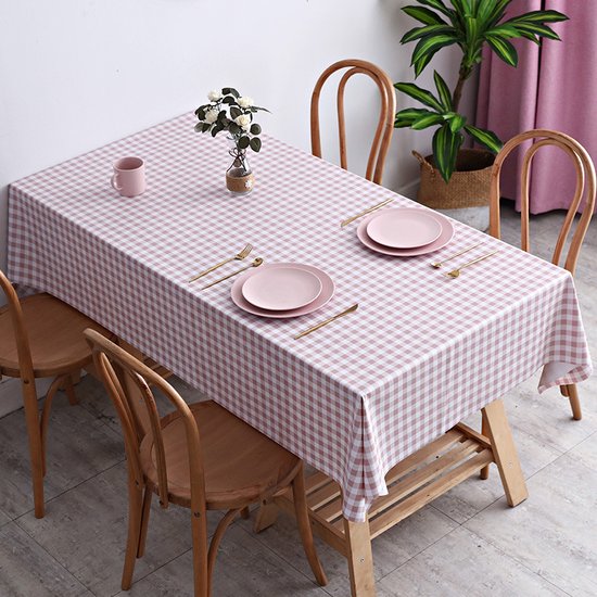 Wasserdichte, Abwaschbare Pvc Tischdecke, Ölabweisend, Spritzwassergeschützt Und Knitterfrei, Rechteckig, Für Zuhause, Küche, Partys Und Den Auße