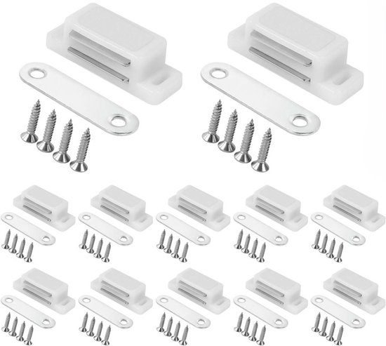 Schrankmagnete, Schranktürverriegelung, 12 Starke Edelstahlmagnete Für Küche, Bad, Schrank, Kommodenschrank, Schloss, Schublade, Schranktür, Schr