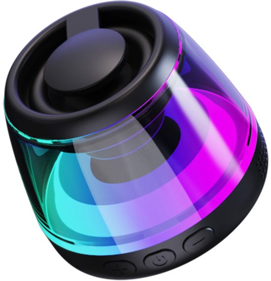 Magnetischer, Tragbarer Mini Bluetooth Lautsprecher Mit Handyhalterung 5 W Klang, 7 Stunden Wiedergabezeit, Tws Funktion, Rgb Umgebungsbeleuchtun
