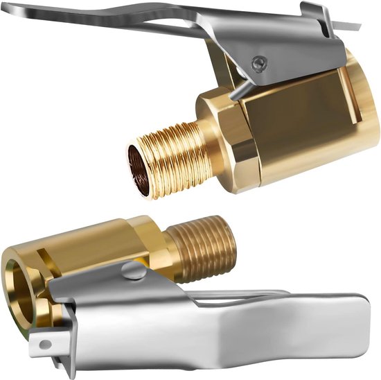 Adapter Für Autoreifenventile, 6 Messing Aufblasdüsen, Umrüstkopf Clip Für Reifenventile, Kompatibel Mit Allen Reifenventilen Mit Ventilgewinde
