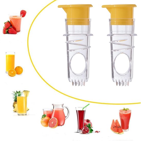 2 Teiliger Mini Zitronenentsafter Praktischer Entsafter Multifunktionales Küchengerät Spiraldesign Für Einfaches Auspressen Kompakt Und Tragbar F