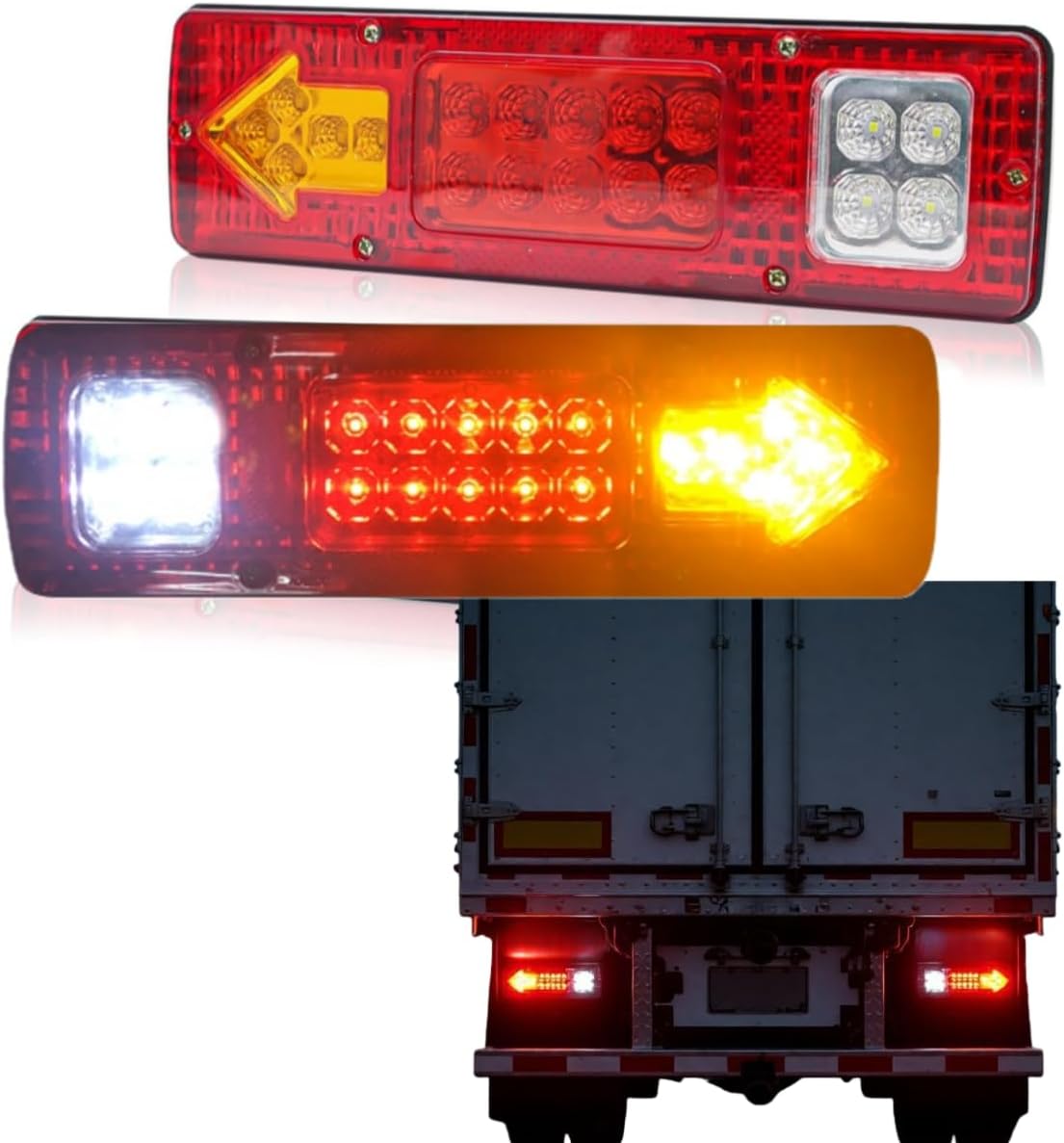 Led-anhängerbeleuchtungsset, 2-teilig – Brems-, Stand- Und Blinklichter, 12 V, Wasserdicht Ip67, Universell Für Boots-, Wohnwagen- Und Lkw-anhänger