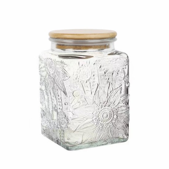 Glasvorratsglas Mit Bambusdeckel 750 Ml
