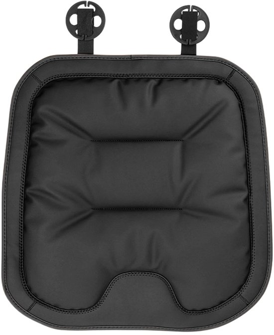4647cm Vordersitzkissen Für Autos, Aus Nappaleder, Rutschfest, Ergonomisch, Atmungsaktiv Und Komfortabel, Schwarz.