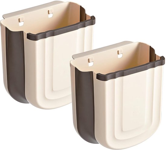 Kompakter, Faltbarer Wandabfalleimer Für Die Küche, Kunststoff Schrankabfalleimer, 9 Liter Wandabfalleimer, Für Badezimmer Und Schlafzimmer.