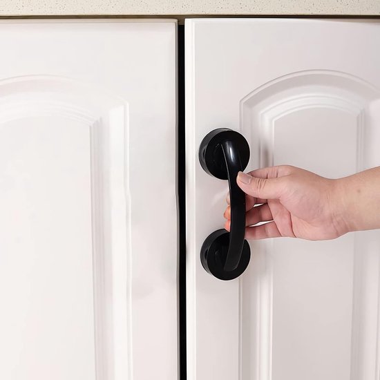 Rutschfester Sauggriff Griff Mit Saugnapf Haltegriff Für Bad Und Wc 19,4 Cm Schwarz Für Dusche Und Wc Tragbar Hilfe Für Kinder Und Senioren