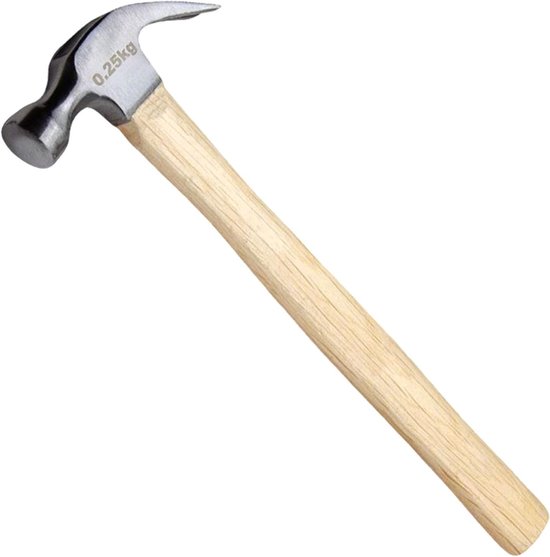 250 Gramm Klauenhammer, Geschmiedeter Kopf Aus Kohlenstoffstahl Kleiner Hammer Holzhammer Massivholzgriff Hammer Klauenhammer Ergonomischer Griff