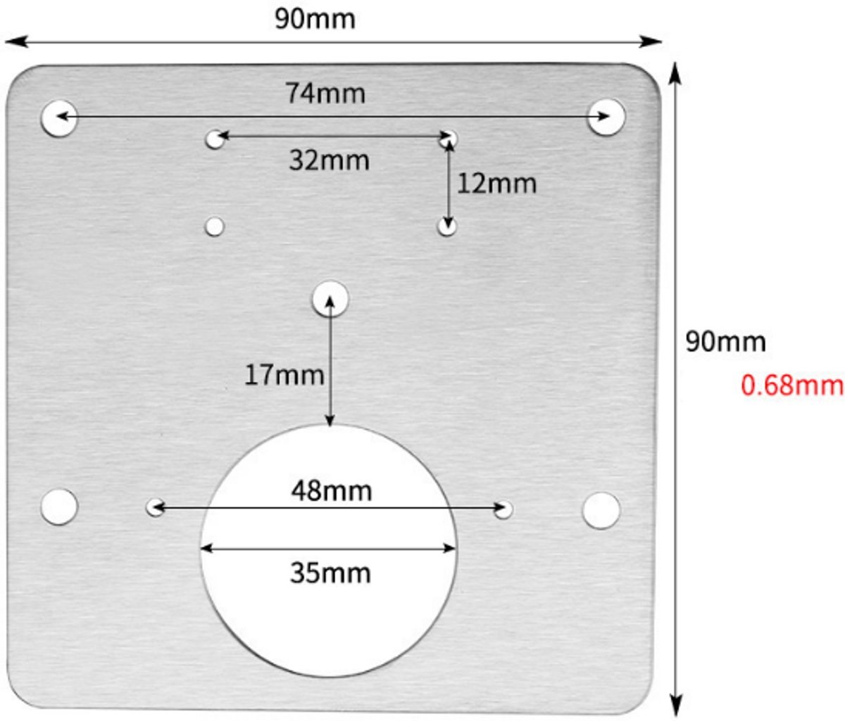 16-teilig – Reparaturplatte – Scharnierreparaturplatte – Scharnierbefestigungsplatte – 90 X 90 Mm – 5 Löcher – Edelstahl – Silber – Für Möbel Und Regale