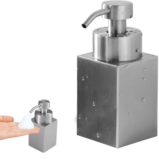 Seifenspender Edelstahl Seifenspender Schaumseifenspender 200 Ml Gleichmäßiger Schaum Rostfrei Leichtgängiger Rücklauf Mittleres Fassungsvermögen