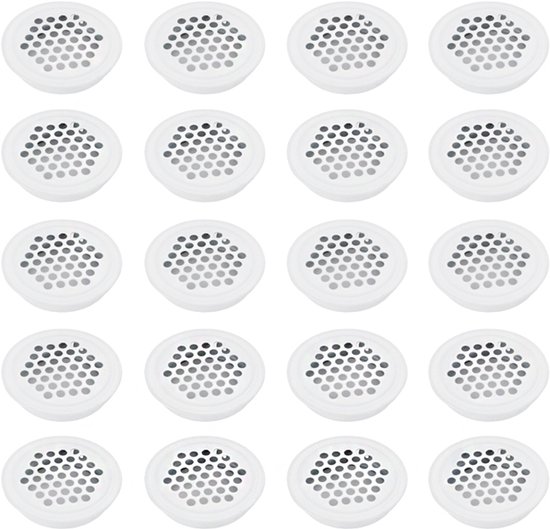 20 Teiliges Lüftungsgitter Rundes Lüftungsgitter Lüftungsgitter Aus Edelstahl Rundes Lüftungsgewebe Lüftungsöffnung Für Schränke 35 Mm Für Möbel,