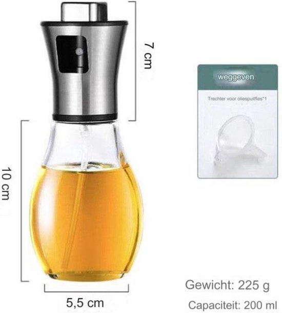 Edelstahl Quetschflasche Für Die Küche, Ölfrei, Transparent, Für Heißluftfritteuse, Küche Und Grill 304, Trommelförmige Quetschflasche, 200 Ml 17