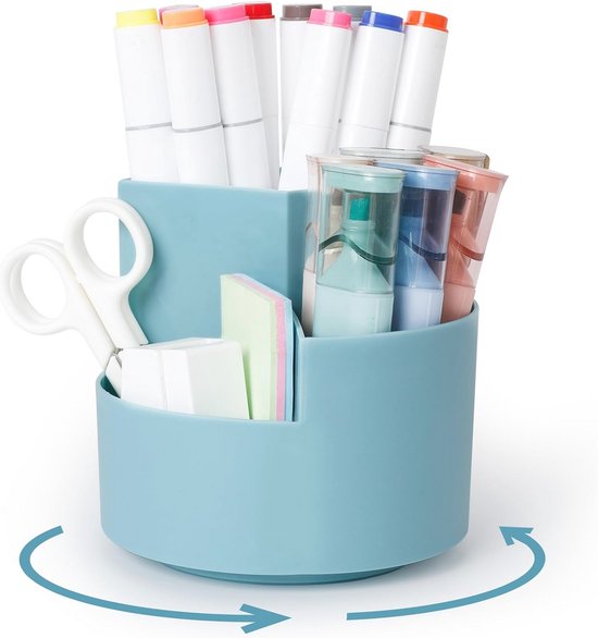 Drehbarer Stiftehalter Schreibtisch Organizer 360° Drehbarer Stiftehalter Mit 3 Fächern Multifunktional Geräumiger Schreibtisch Organizer Für Sch