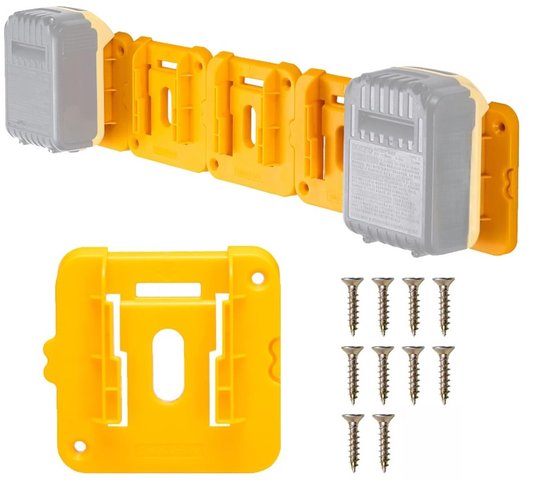 Batteriehalter 5 Stück Passend Für Dewalt 20v/60v Akkus Batteriehalterung Inkl. 10 Schrauben Für Dcb200, Dcb203 Und Dcb205