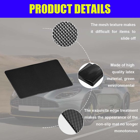 Handyhalterung Fürs Armaturenbrett Rutschfeste Matte Hitzebeständige Auto Innenausstattung Große Anti Rutsch Matte Größe: 27 X 15 Cm