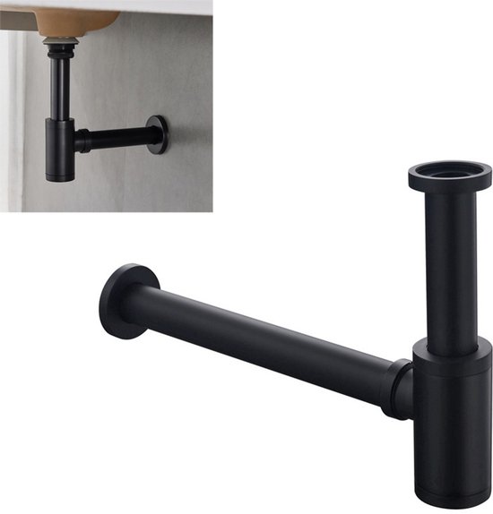 P Siphon Für Waschbecken Abflussrohr Aus Zinklegierung Unterputz Abflussrohr Waschbeckenablauf Mit Luftsiphon Und Geruchsentferner Waschbeckenabl
