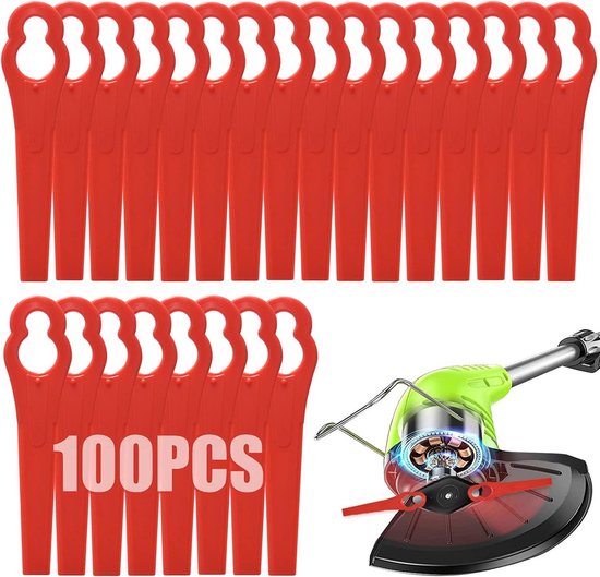100 Stück Rasenmähermesser Akku Rasenmähermesser 83 Mm Kunststoff Ersatzmesser Für Gartenmäher Rasenmäher Rasentrimmen Kunststoff Ersatzmesser Ro