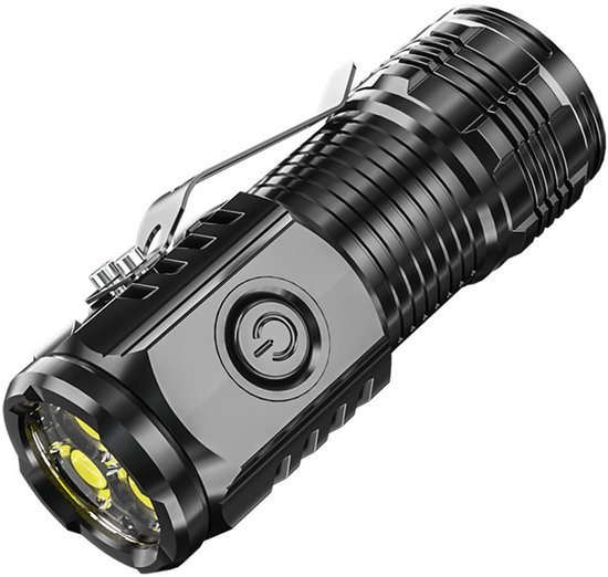 Mini Taschenlampe, Mini Taschenlampe Mit Hoher Lichtleistung, Kompakte Wiederaufladbare Led Taschenlampe, Tragbare Und Robuste Mini Taschenlampe