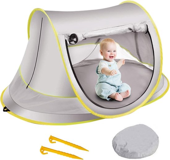 Anti Uv Babyzelt Spf 50+ Schützt Vor Sonne, Wind Und Sand Am Strand Und Pool, Tragbarer, Faltbarer Sonnenschutz Für Kinder Im Freien