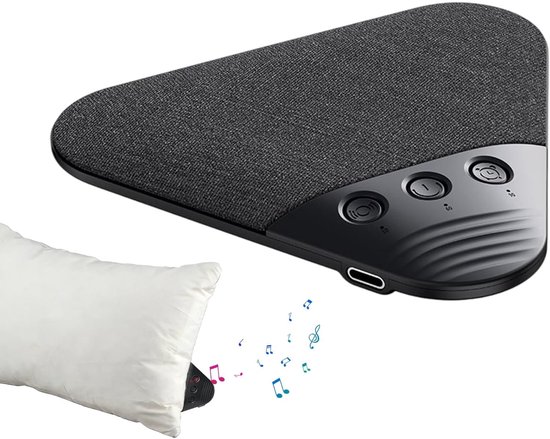 Unterkissenlautsprecher, Bluetooth Kissenlautsprecher, Mini Einschlafhilfe Mit Weißem Rauschen, Kabellose Einschlafhilfe Mit Weißem Rauschen Und