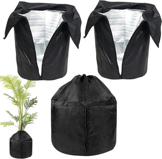 3 Teiliges Winterschutzset Für Pflanzen Frostschutzhülle Für Winterpflanzen Blumentopf Schutzbeutel Frostsichere Winter Pflanztopfhülle