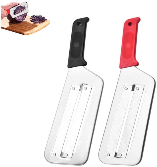 2 Teilig Kohlhobel Multifunktionales Gemüsemesser Gemüseschneider Küchenmesser Küchenhelfer Kohlhobel/reibe Aus Edelstahl Küchenmesser Zum Schnei