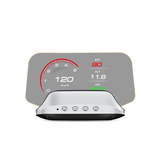 Head Up Display Für Toyota Yaris (2008 2012), Digitaler Tachometer Mit Navigation, Echtzeit Fahrzeugdiagnose Und Fahrwarnungen