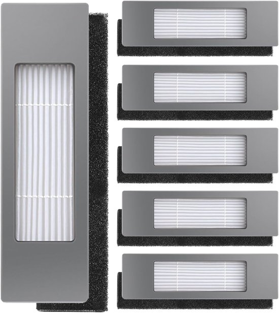 6 Filterstücke Passend Für Ecovacs T5 / T5 Max / T8 / N5 / Dx55 / Dj65 Staubsaugerteil Staubsaugerfilter Staubsauger