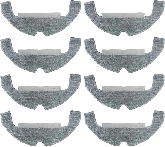 Wischtücher Passend Für Dreame D10 Plus Gen 2 / D10s Plus / D9 Plus Saugroboter Zubehör, D10 Plus Gen 2 Zubehör, 8 Wischpads, Wiederverwendbar Un