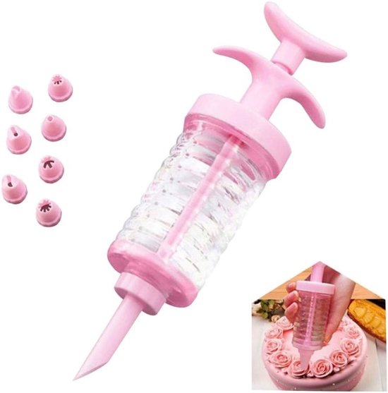 Backzubehör Spritzspritze Tortendekorationsset Mit 8 Spritztüllen Cupcake Spritzpistole/dekorationsset Tortendekorationspistole Cupcake Spritzset
