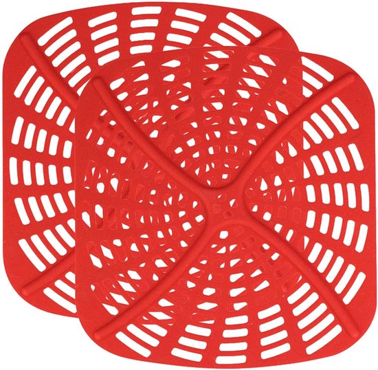 Silikonmatte Für Airfryer Ofen ×3 Wiederverwendbare Airfryer Einlagen, Quadratische Airfryer Einlagen Passend Für Ag301, Airfryer Zubehör Backpap