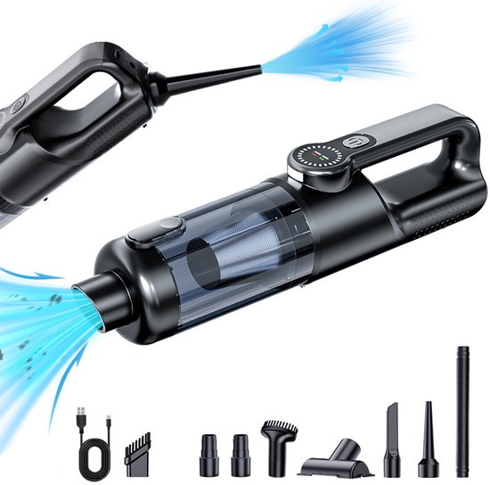 Kabelloser Handstaubsauger, Leistungsstarker Akku Staubsauger, Ein Knopf Staubentfernung, Autostaubsauger, Multifunktionaler Mini Autostaubsauger