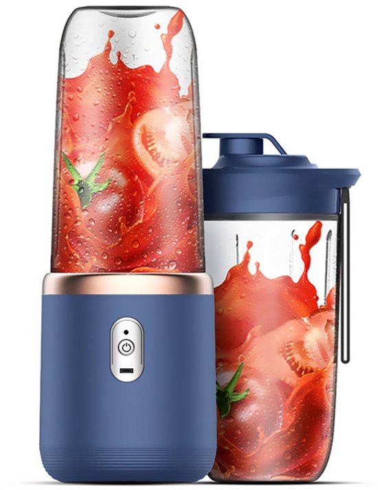 Tragbarer Standmixer Usb Aufladbarer Personal Blender Mini Mixer Für Shakes Und Smoothies Tragbarer 400 Ml Obst Und Gemüseentsafter Mit 6 Klingen