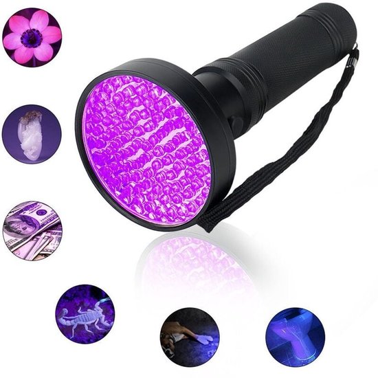 Für Leistungsstarke 100 Led Uv Taschenlampe, Uv Taschenlampe Mit 395 Nm Schwarzlicht, Uv Taschenlampe Mit Uv Schutzbrille, Ultraviolette Taschenl