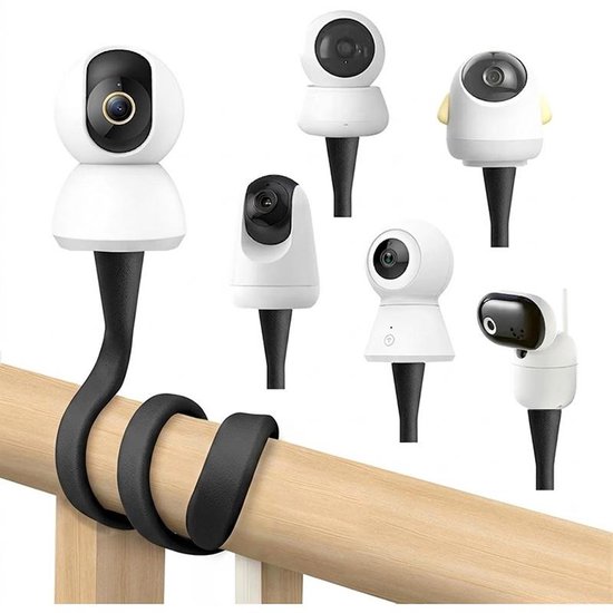 2 Teiliges Babykamera Stativ, Universelle Babyphone Halterung Mit 1/4 Zoll Gewinde, Flexible, Faltbare Zubehörhalterung Für Babyphone (kein Bohre