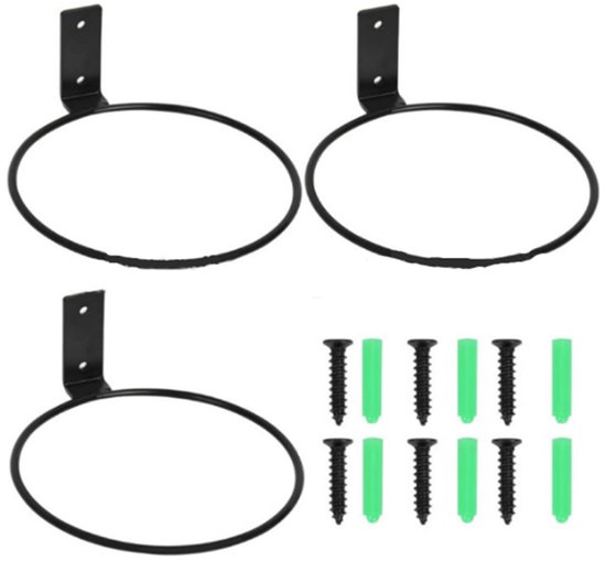 Stück Pflanzenampeln 10 Cm Schwarz Eisen Mit Schrauben Blumentopfhalterung Wandblumentopfhalter Blumentopf Wandhalterungsring Metall Pflanzenampe