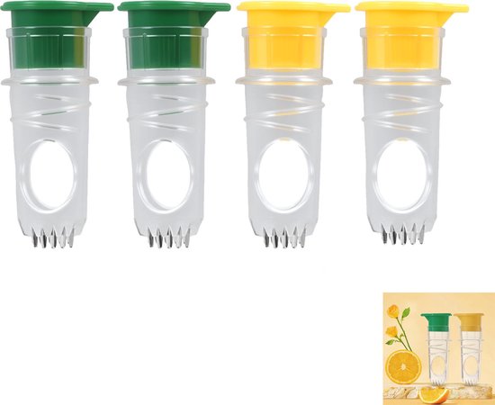 4 Teiliger Zitronenentsafter Manueller Entsafter Tragbare Fruchtpresse Einfache Bedienung Integrierter Filter Müheloses Entsaften Für Küche, Cock