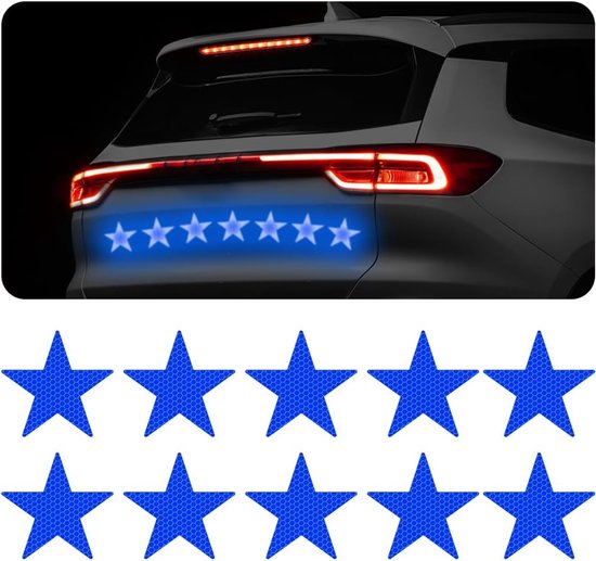 10 Reflektierende Aufkleber Reflektierende Sicherheitsaufkleber Universelle Sicherheitsaufkleber Motorradhelmaufkleber Fahrradreflektoren Lichtqu
