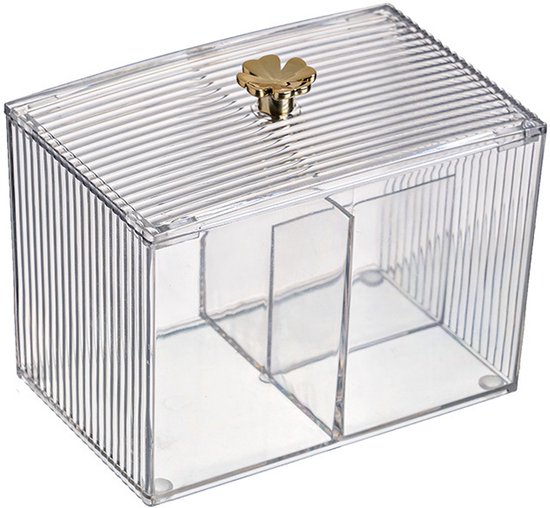 1 Stück Wattepadspender Wattestäbchenhalter Wattestäbchenhalter Mit Deckel Transparenter Wattepadspender Aufbewahrungsbox Aufbewahrungsbox Für Wa