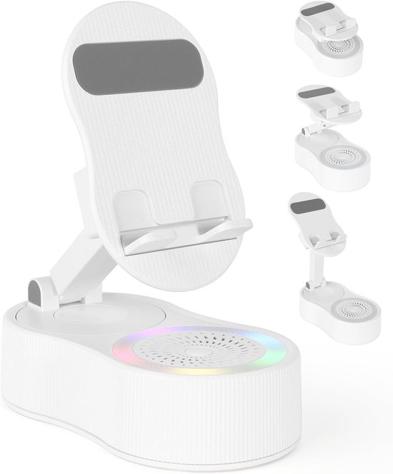 Handyhalterung Mit Kabellosem Bluetooth Lautsprecher Induktionslautsprecher Mit Verstellbarer Handyhalterung Kabellose Induktion Mit Ladefunktion