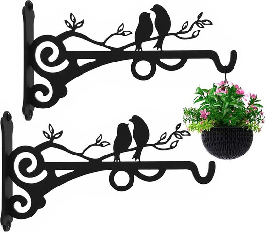 Pflanzenhaken - 2 Stück - Blumenhaken - Pflanzenhänger - Wandhaken - Hängende Pflanzenhalterung - Wandhaken Für Pflanzen - Für Gartenpflanzen