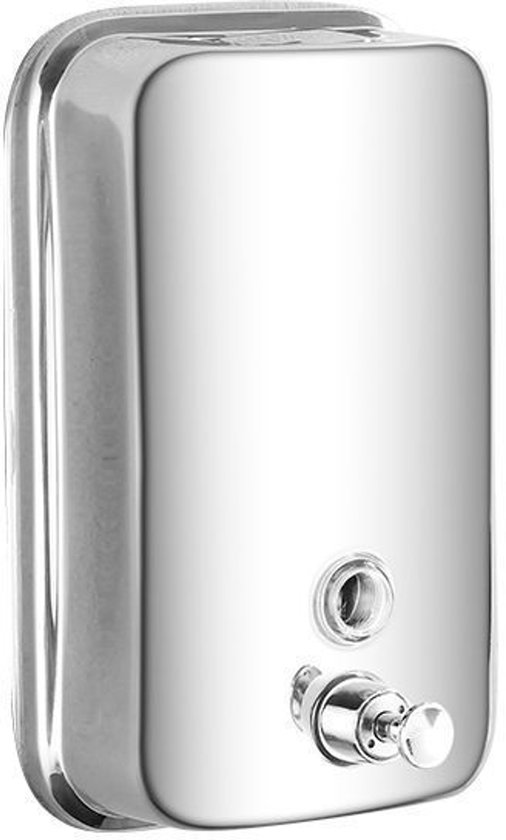 Wandseifenspender Kleine Seifenpumpe Edelstahl Mechanische Seifenpumpe Für Küche, Bad Und Wc 500 Ml 10 X 5,5 X 15 Cm Silber